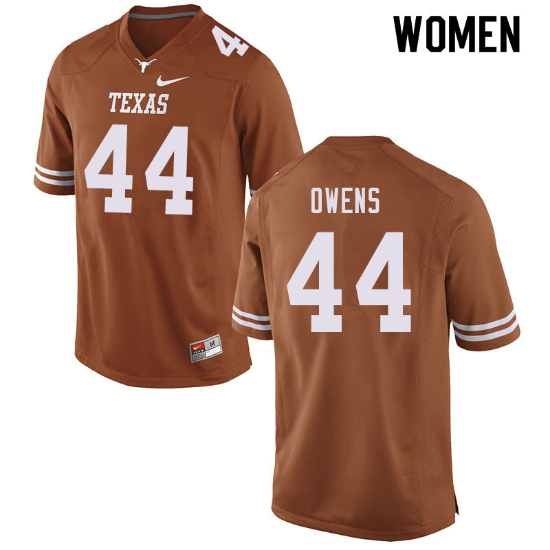 Women #44 Tyler Owens Texas Longhorns College Football Jerseys Sale-Orange